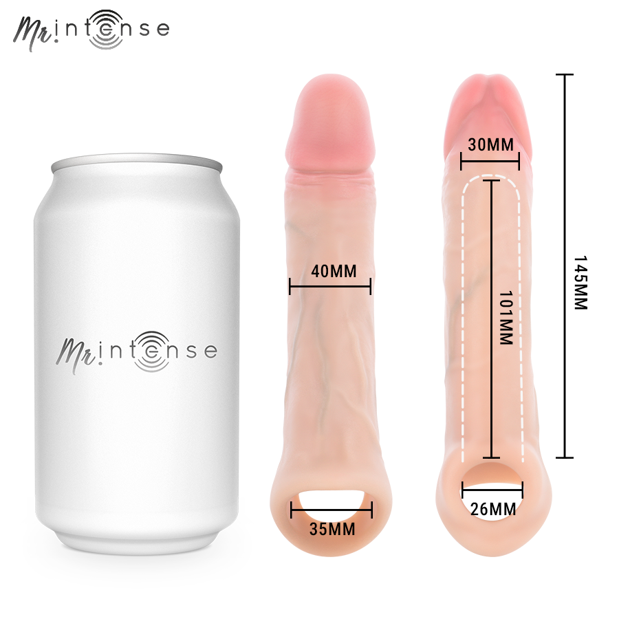 Simon manchon pénis m 14,5 cm -ø- 4 cm – Mr Intense