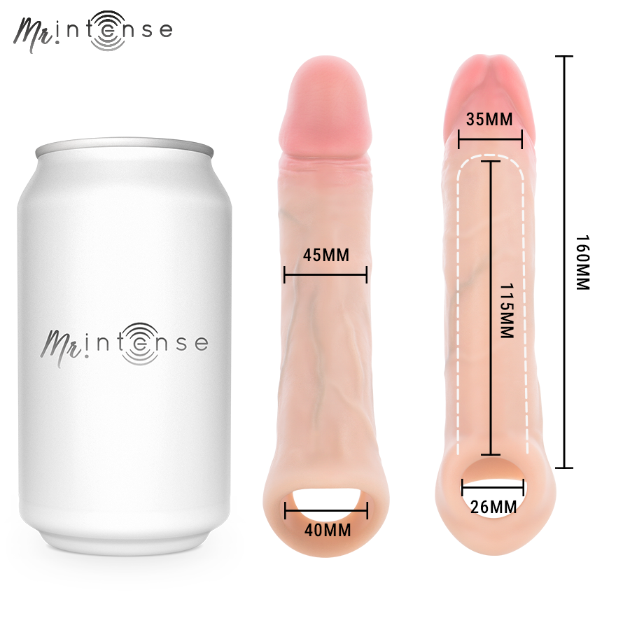 Simon l manchon pénis 16 cm -ø- 4,5 cm – Mr Intense