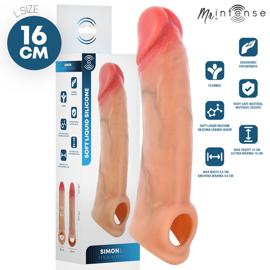 Simon l manchon pénis 16 cm -ø- 4,5 cm – Mr Intense