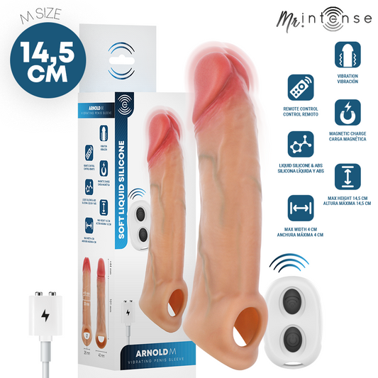 Vibrateur arnold m manchon pénis vibrant ultra-réaliste 14,5 cm -ø- 4 cm – Mr Intense