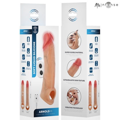 Vibrateur arnold m manchon pénis vibrant ultra-réaliste 14,5 cm -ø- 4 cm – Mr Intense