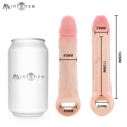 Vibrateur arnold l manchon pénis vibrant ultra-réaliste avec télécommande 16 cm -ø- 4,5 cm
