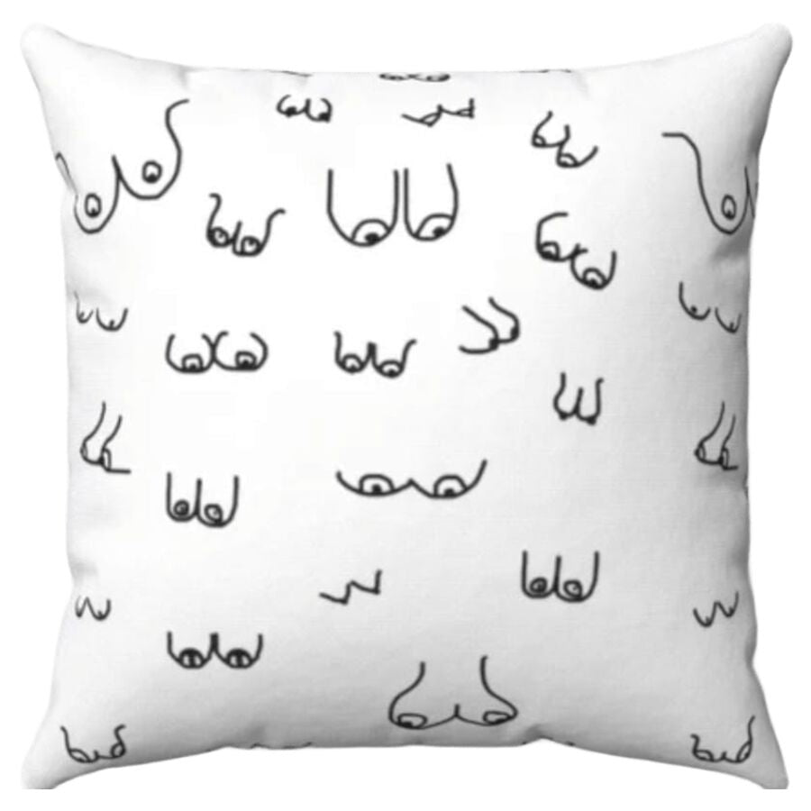 Coussin de seins 30 x 30 blanc – Diablo Picante