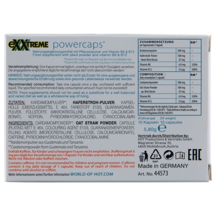 Exxtreme capsules puissance man 10 unités – HOT