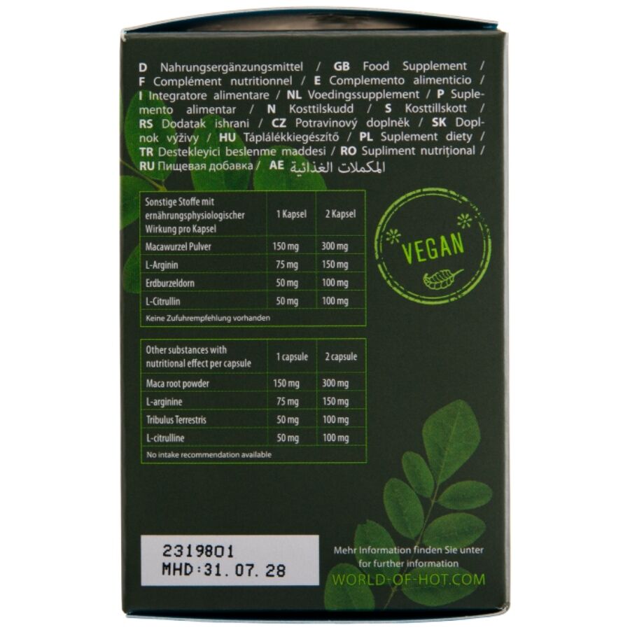 Moringa boîtes pour hommes 60 unités – HOT
