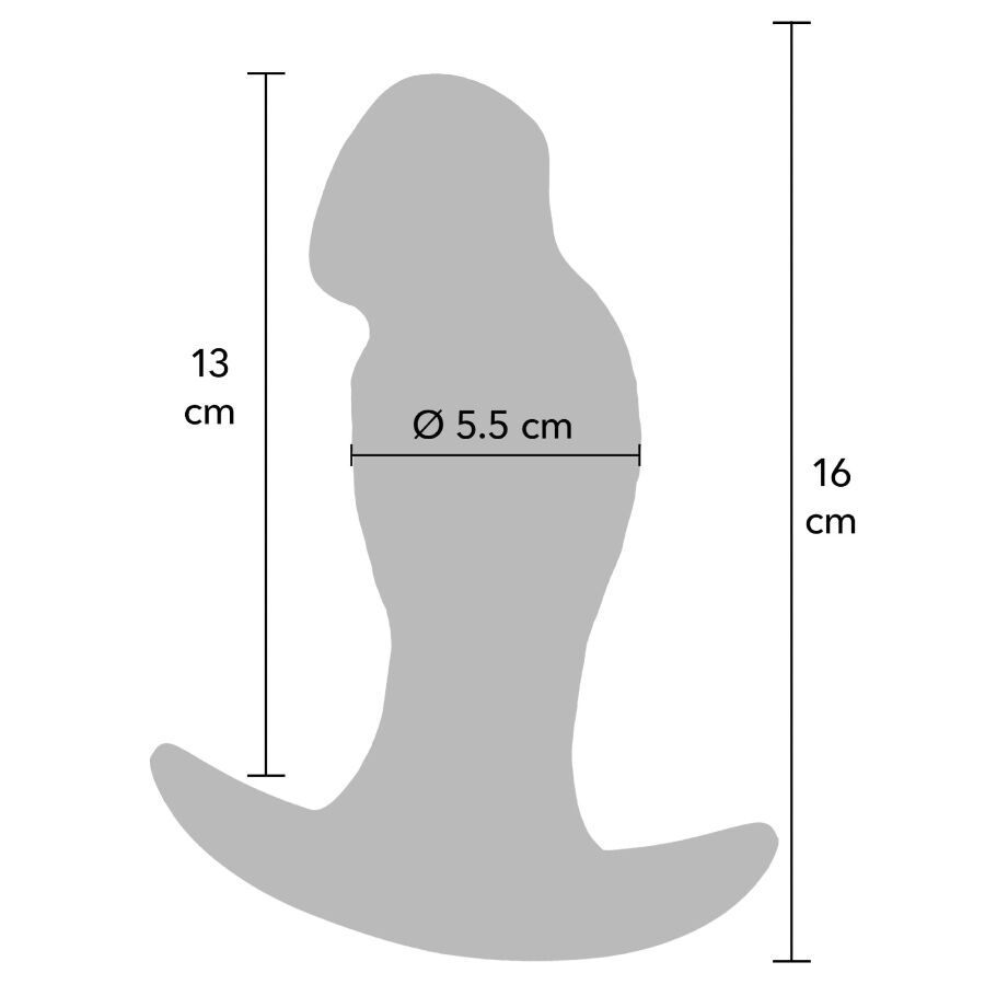 Inferno plug anal réaliste 16 cm – Hidden Desire