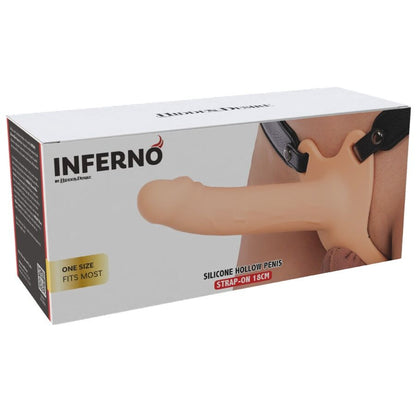 Inferno manchon pénis avec strap-on en silicone 18 cm – Hidden Desire