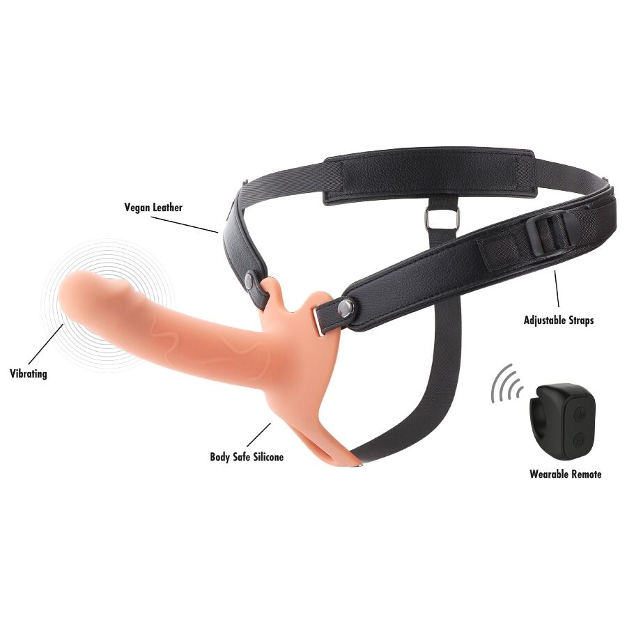 Vibrateur inferno manchon pénis vibrant avec strap-on 16 cm – Hidden Desire