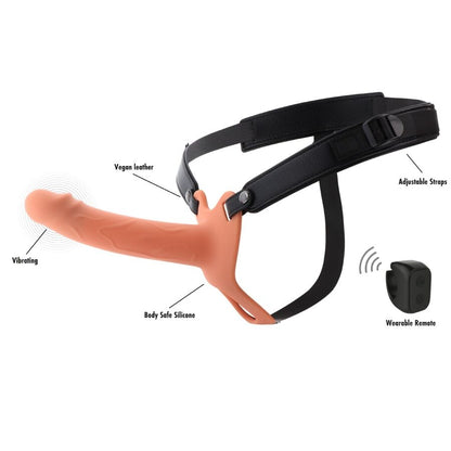Vibrateur inferno manchon pénis vibrant avec strap-on 18 cm – Hidden Desire