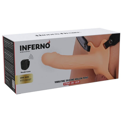 Vibrateur inferno manchon pénis vibrant avec strap-on 18 cm – Hidden Desire