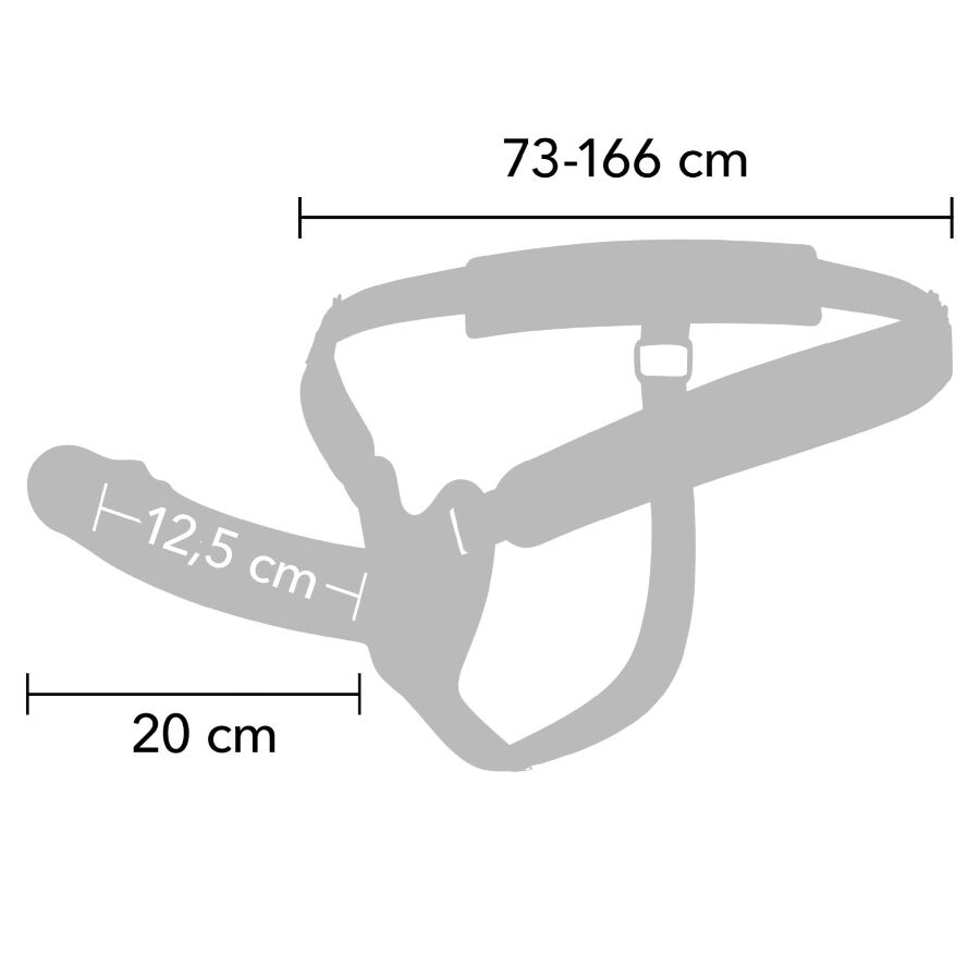 Inferno manchon pénis avec strap-on 20 cm – Hidden Desire