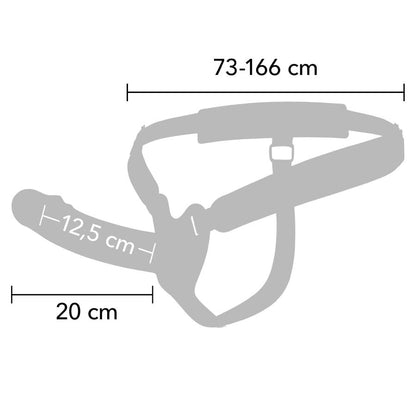 Inferno manchon pénis avec strap-on 20 cm – Hidden Desire