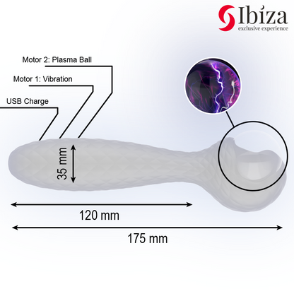 Vibrateur et stimulateur à plasma sphere – Ibiza