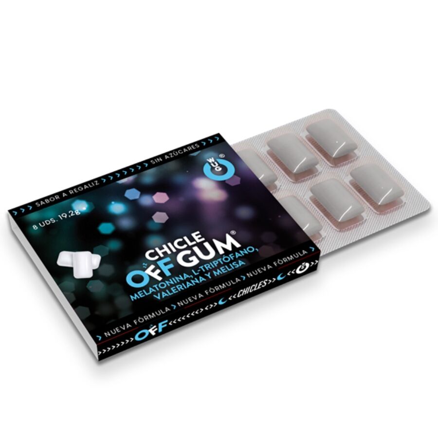 Off sans valériane tryptophane melure de citron et mélatonine 1 x 8 unités – Wug Gum