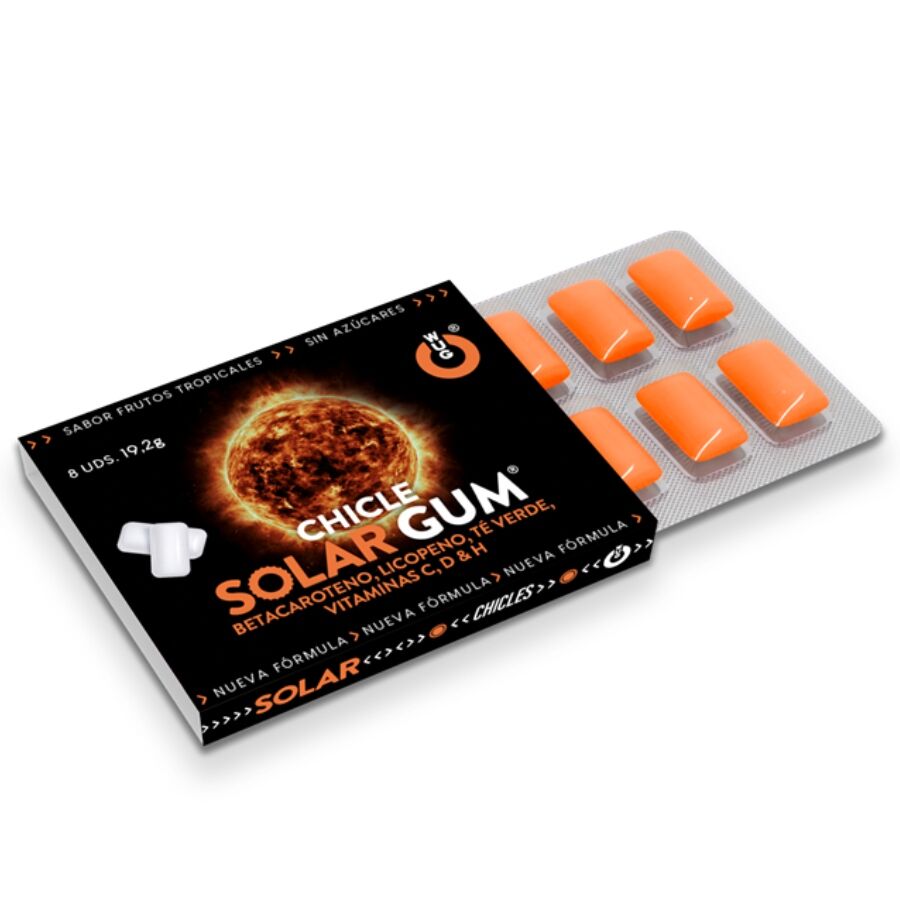 Solar bronzage solaire à la gomme 1 x 8 unités – Wug Gum