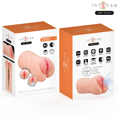 Krista masturbateur vaginal avec succion vibration et effet vocal 1,2 kg – Intense Deep Touch