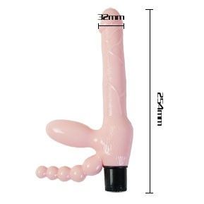 DANCE - HARNAIS SANS CORDE TPR AVEC VIBRATION ET STIMULATION ANAL 25.4 CM