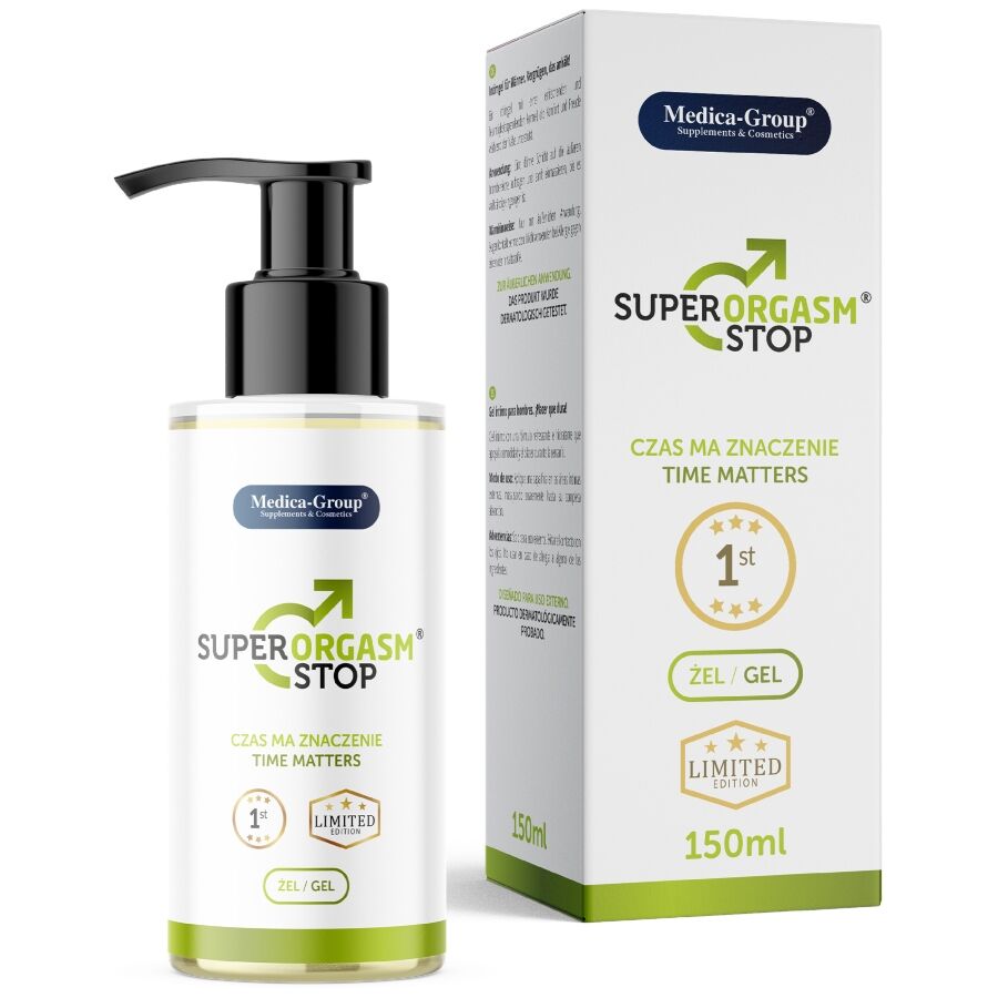 Lubrifiant super orgasm stop gel intime pour hommes 150 ml – Medica Group