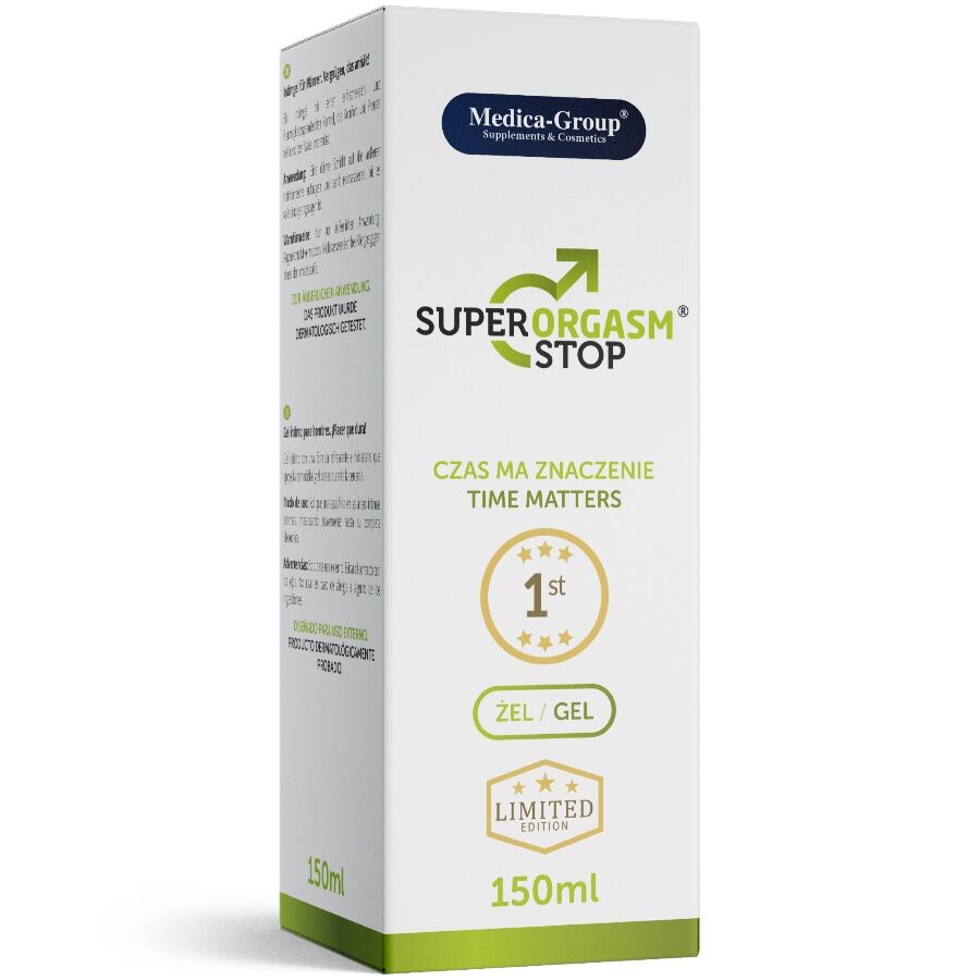 Lubrifiant super orgasm stop gel intime pour hommes 150 ml – Medica Group