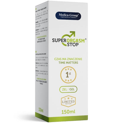 Lubrifiant super orgasm stop gel intime pour hommes 150 ml – Medica Group