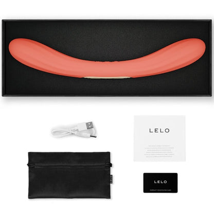 Boomerang vibrateur double extension rouge corail – Lelo