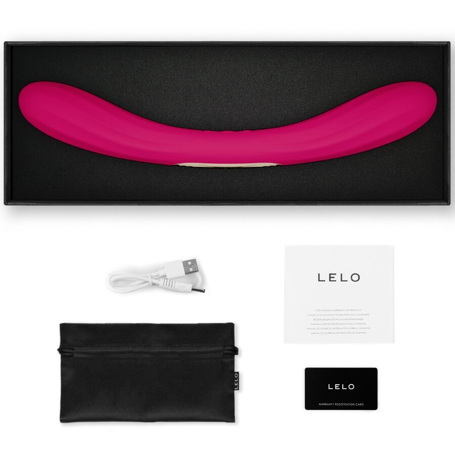 Boomerang vibrateur à double extrémité cerise – Lelo