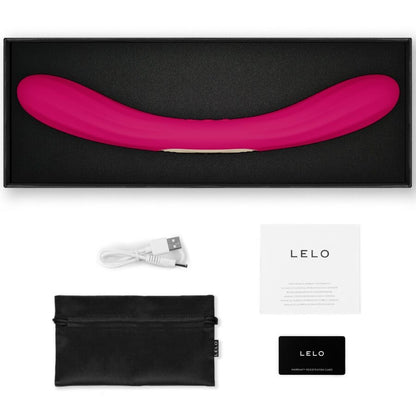 Boomerang vibrateur à double extrémité cerise – Lelo