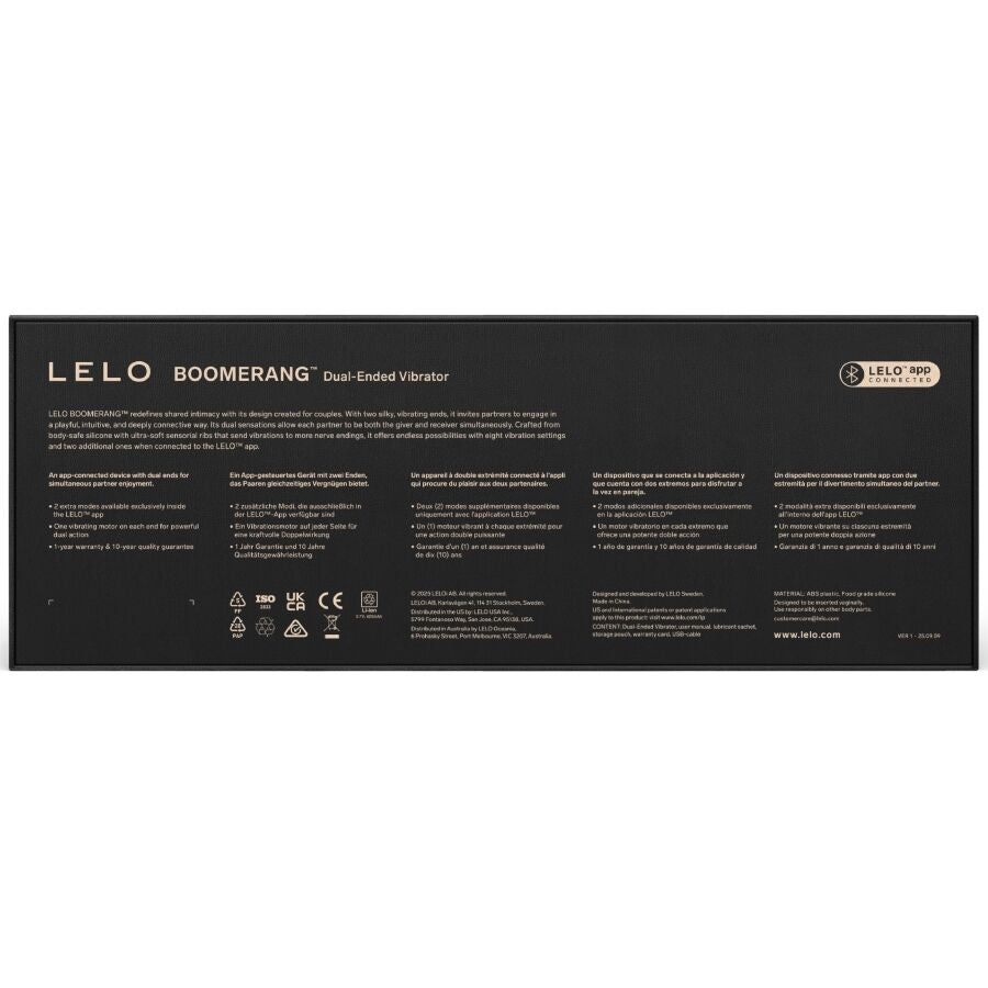 Boomerang vibrateur à double extrémité violet – Lelo