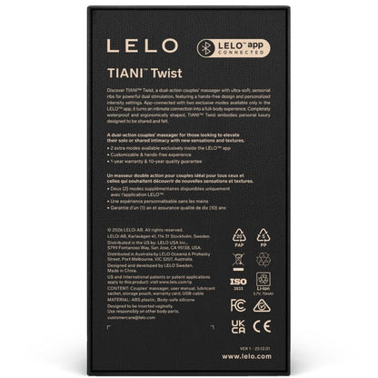 Tiani twist couples vibrateur en mousse – Lelo