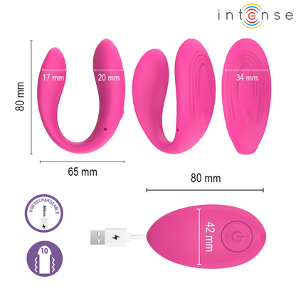 Vibrateur nora stimulateur à pince vibrante rose – Intense