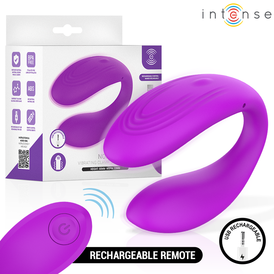 Vibrateur nora stimulateur à pince vibrante violet – Intense