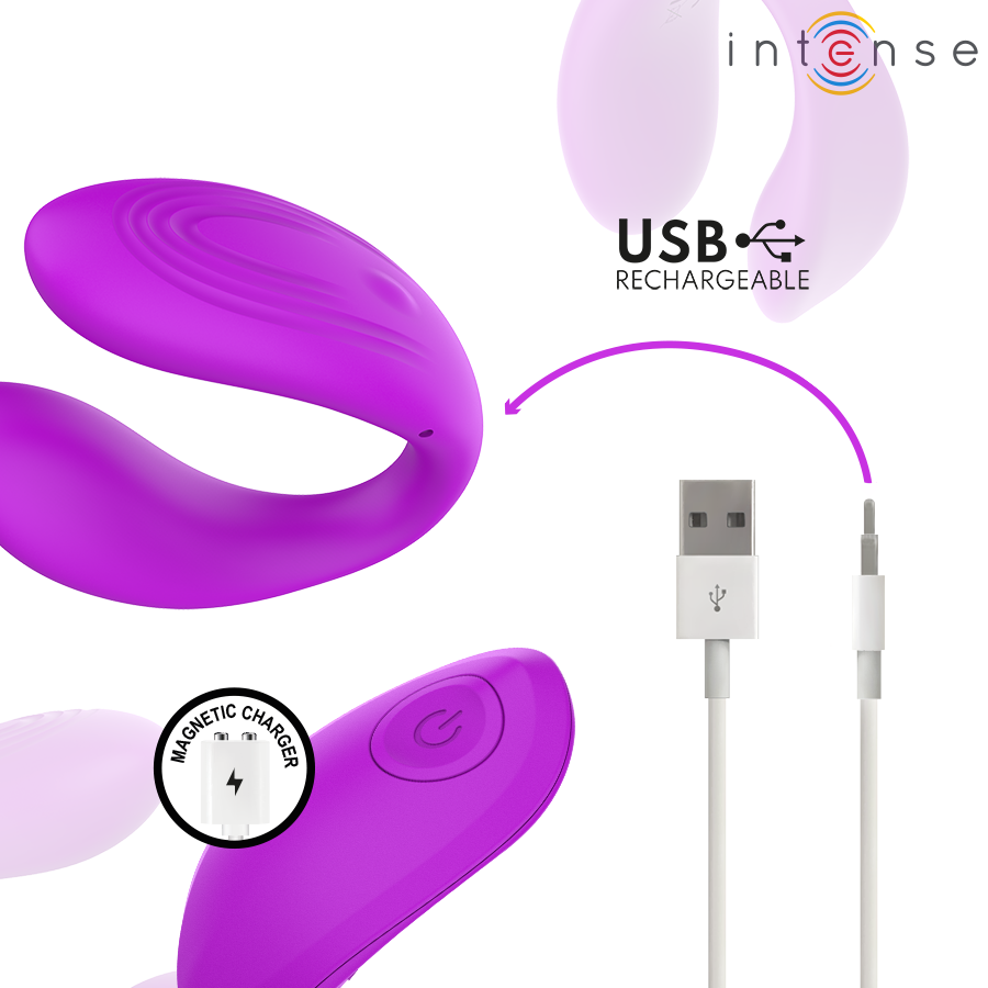 Vibrateur nora stimulateur à pince vibrante violet – Intense