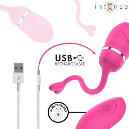 Vibrateur sookie œuf vibrant rose à télécommande – Intense