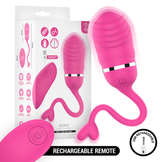 Vibrateur sookie œuf vibrant rose à télécommande – Intense