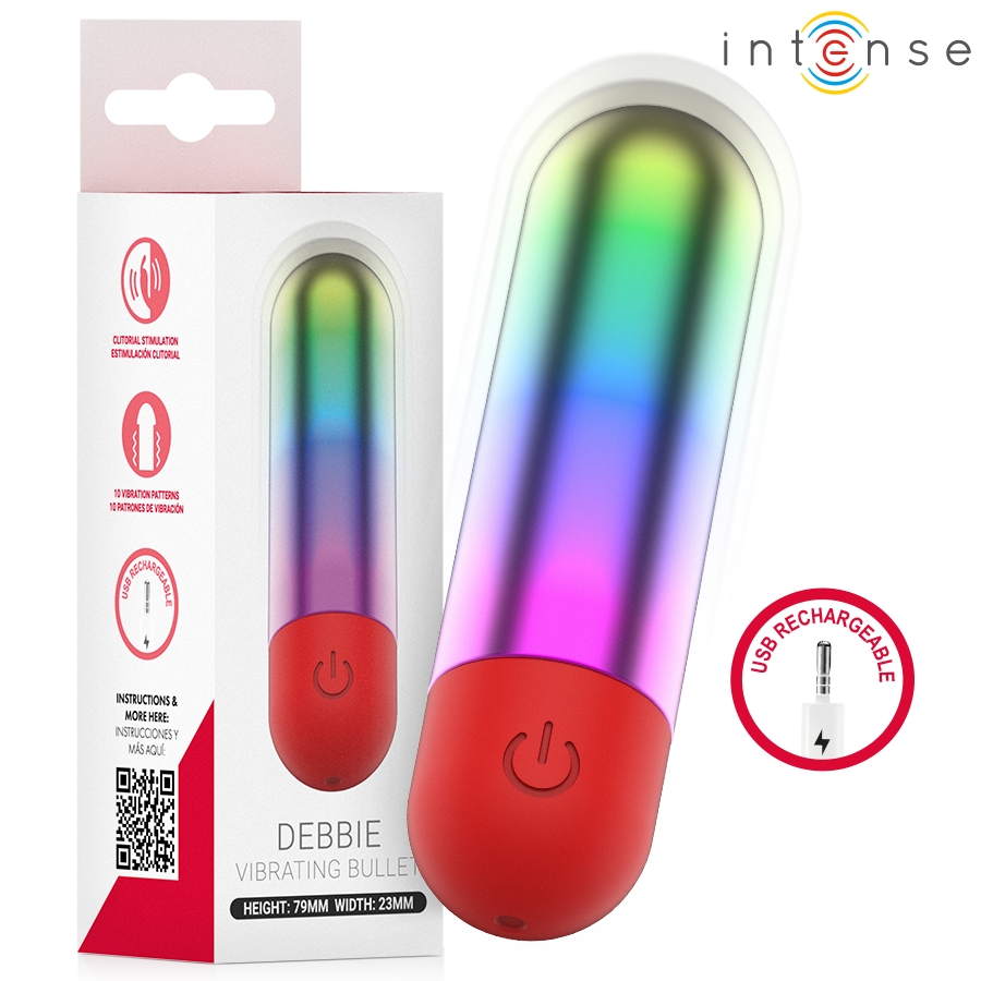 Stimulateur clitoridien debbie rainbow clitoris vibrant balle – Intense