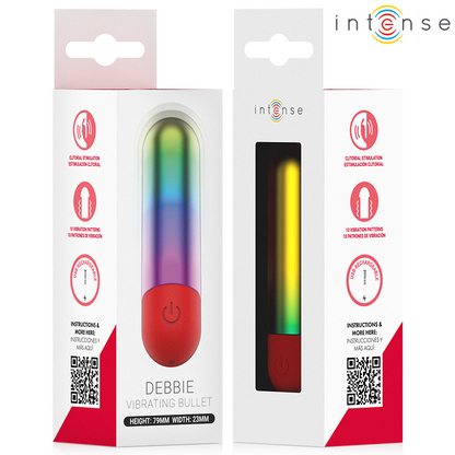 Stimulateur clitoridien debbie rainbow clitoris vibrant balle – Intense