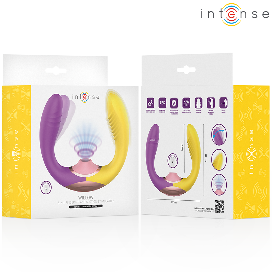 Willow stimulateur à succion et vibration 3 en 1 – Intense