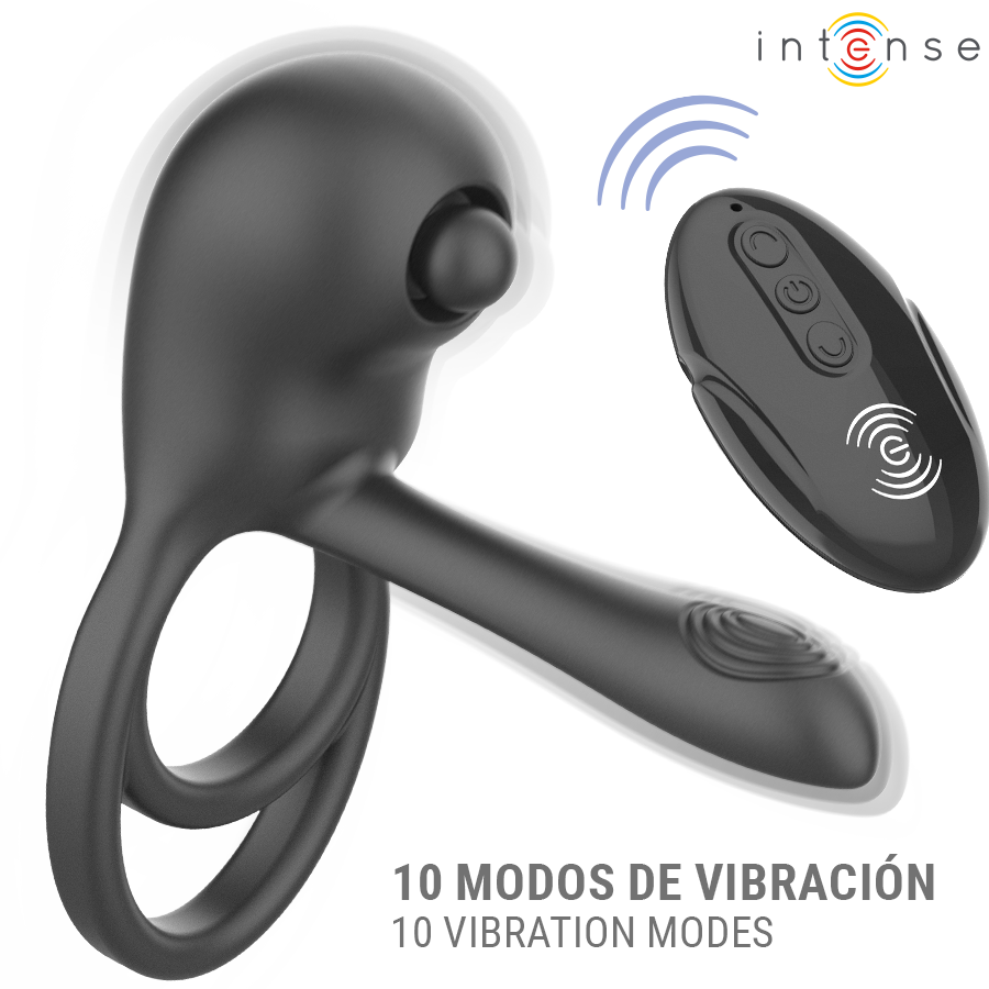Vibrateur spike anneau pénis vibrant à télécommande – Intense