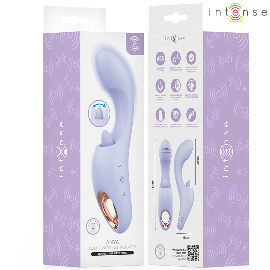 Anya stimulateur de vibrations et de mouvements multifonctionnel – Intense