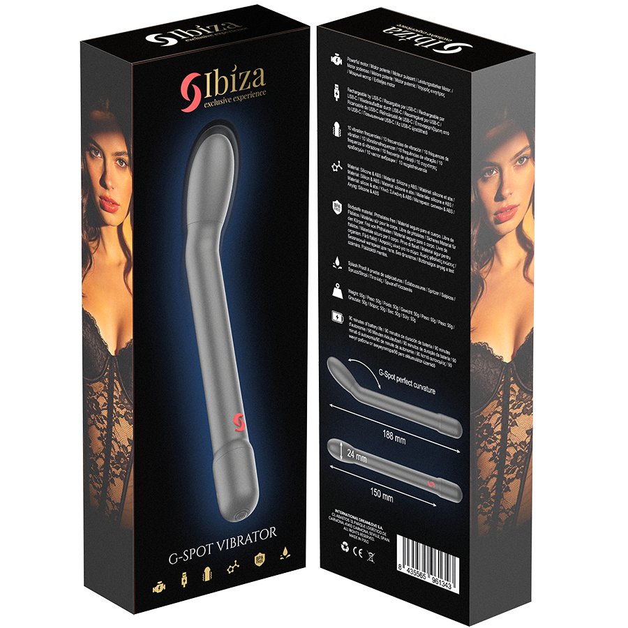 Vibrateur point g noir avec vibration – Ibiza