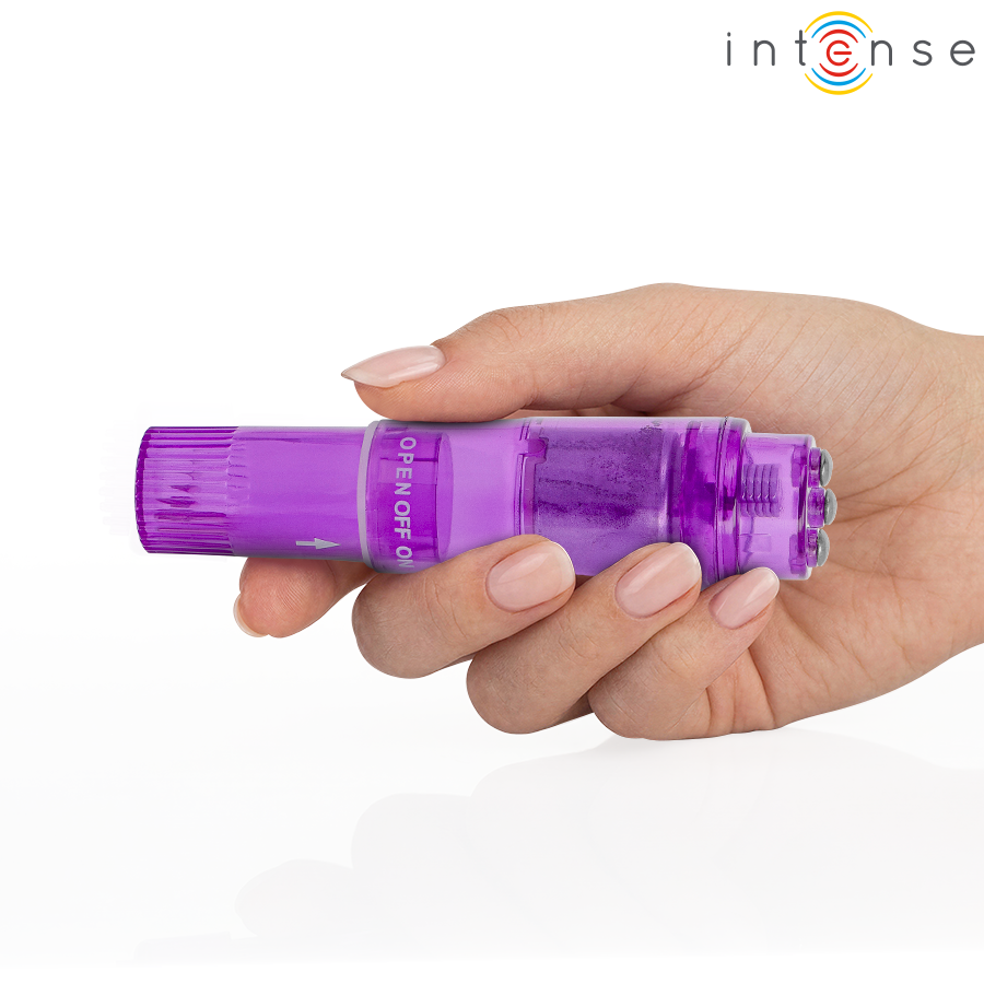 Mini masseur kurt avec 4 têtes interchangeables violette – Intense