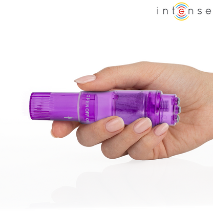 Mini masseur kurt avec 4 têtes interchangeables violette – Intense