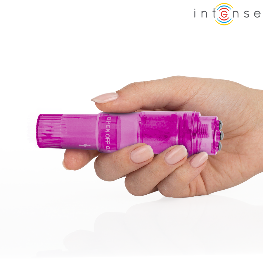 Mini masseur kurt avec 4 têtes interchangeables rose – Intense