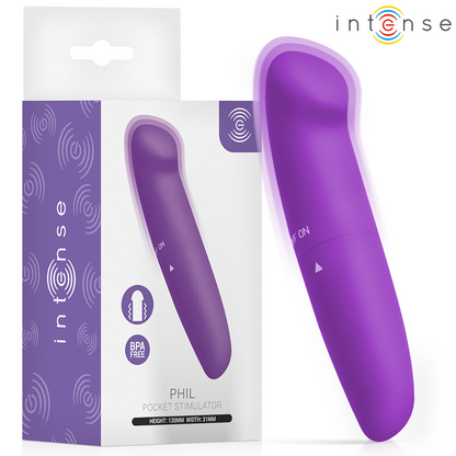 Phil vibrateur point g violet 13 cm – Intense
