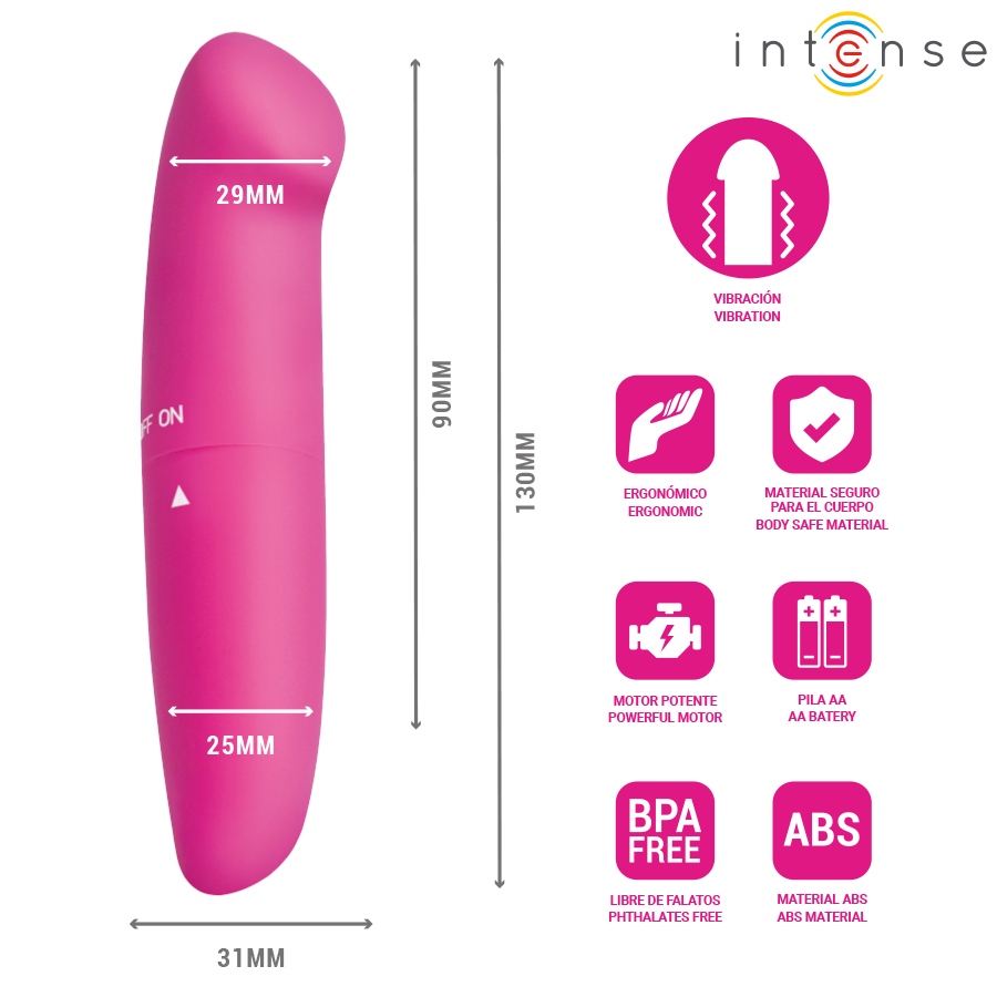 Phil vibrateur point g rose 13 cm – Intense
