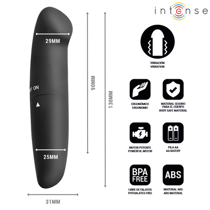 Phil vibrateur sous-tête g noir 13 cm – Intense