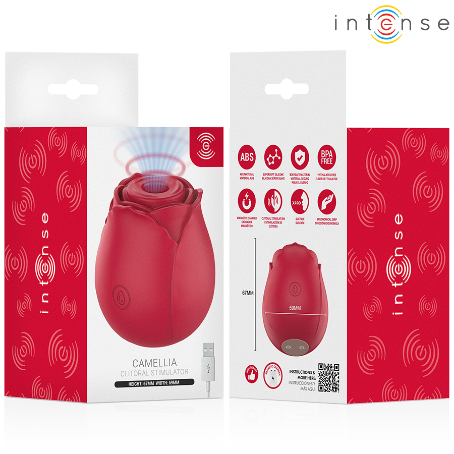Stimulateur clitoridien camellia succion clitoriale rose par waves bordeaux – Intense