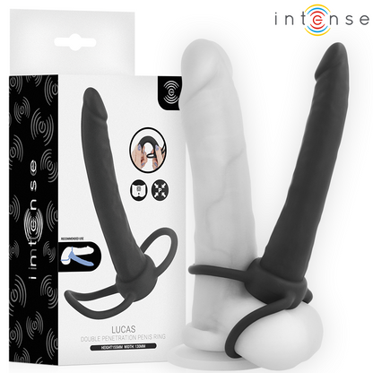 Lucas gode anal avec anneau pénien et testiculaire en silicone – Intense