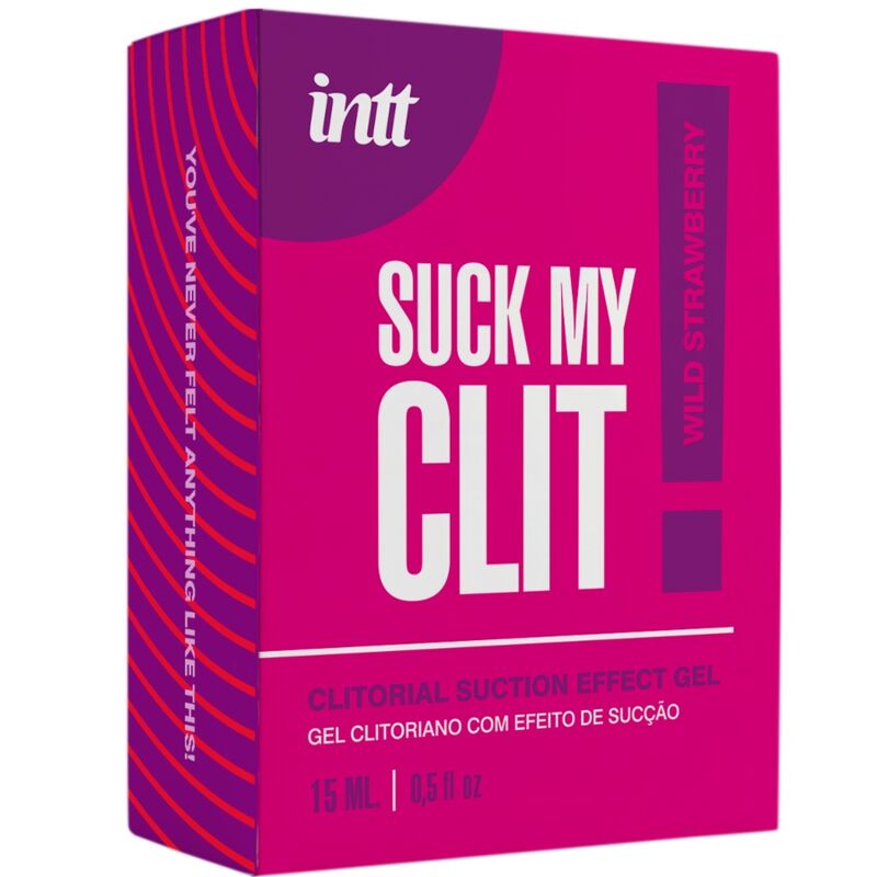 Suck my clit gel effet succion fraise sauvage 15 ml – Intt