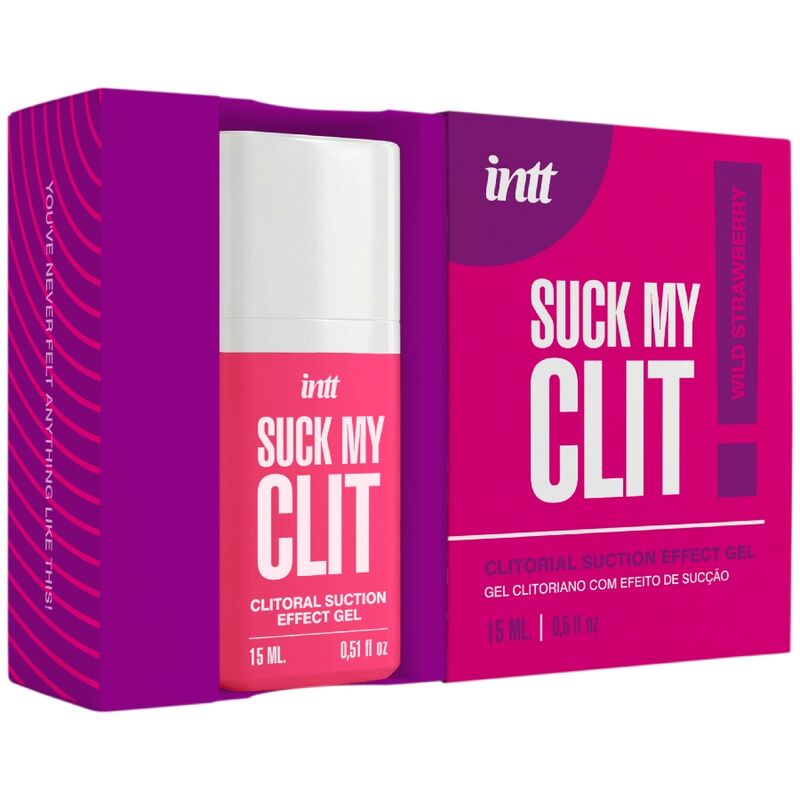 Suck my clit gel effet succion fraise sauvage 15 ml – Intt
